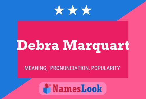 Debra Marquart Namensposter