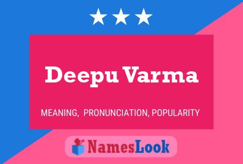 Deepu Varma Namensposter