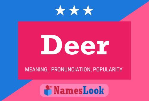 Deer Namensposter