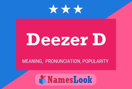 Deezer D Namensposter