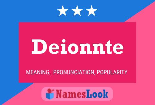 Deionnte Namensposter