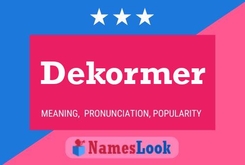 Dekormer Namensposter