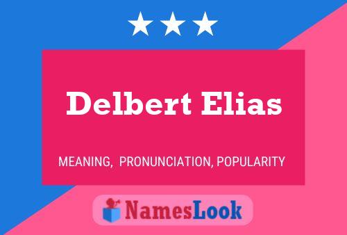 Delbert Elias Namensposter