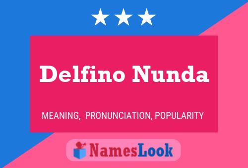 Delfino Nunda Namensposter