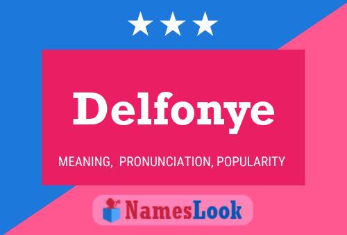 Delfonye Namensposter