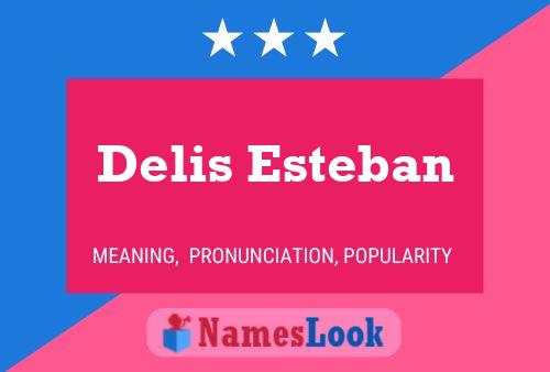 Delis Esteban Namensposter