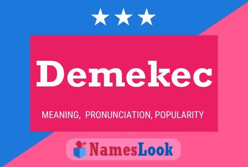 Demekec Namensposter