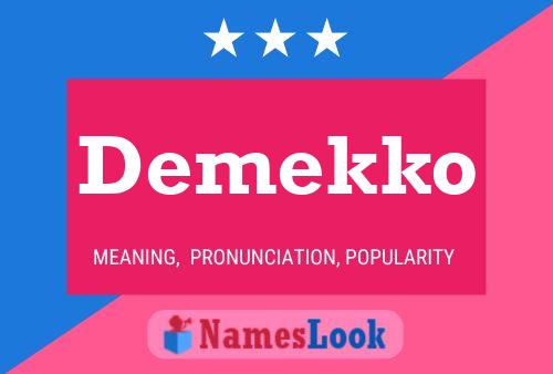 Demekko Namensposter