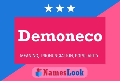 Demoneco Namensposter