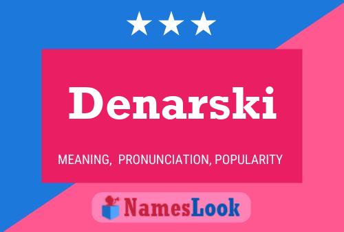 Denarski Namensposter