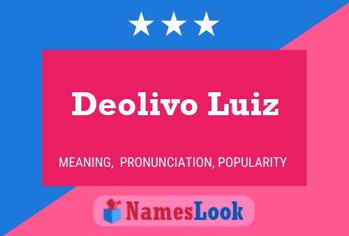 Deolivo Luiz Namensposter