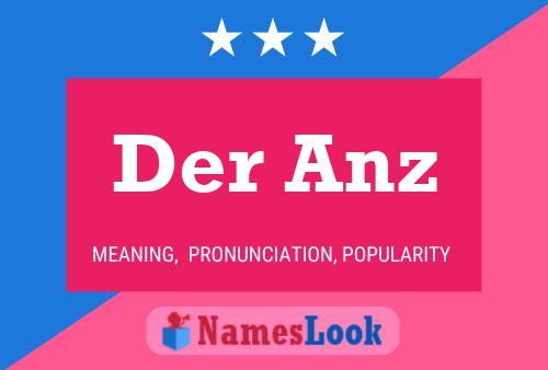 Der Anz Namensposter