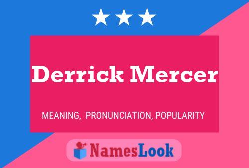 Derrick Mercer Namensposter