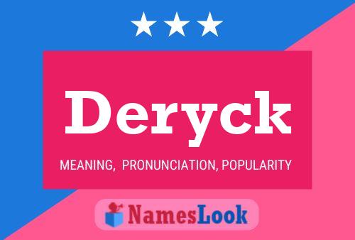 Deryck Namensposter