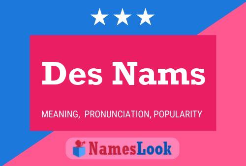 Des Nams Namensposter