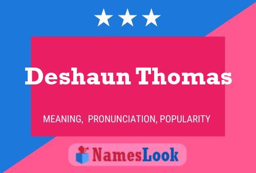 Deshaun Thomas Namensposter