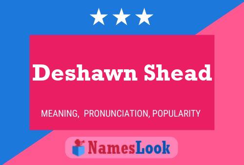 Deshawn Shead Namensposter