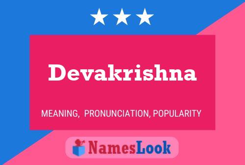 Devakrishna Namensposter