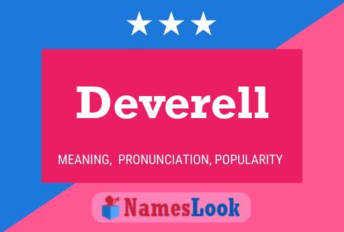 Deverell Namensposter