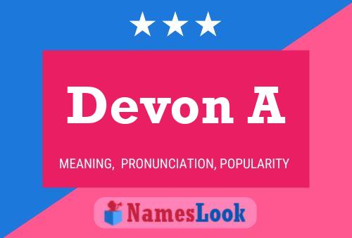 Devon A Namensposter