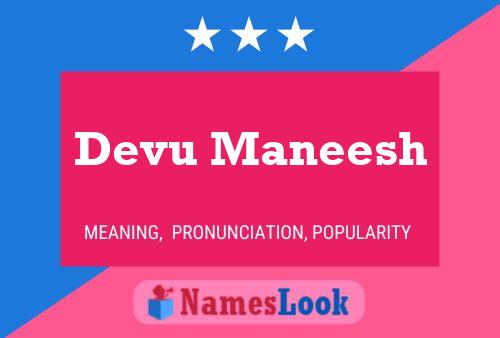 Devu Maneesh Namensposter