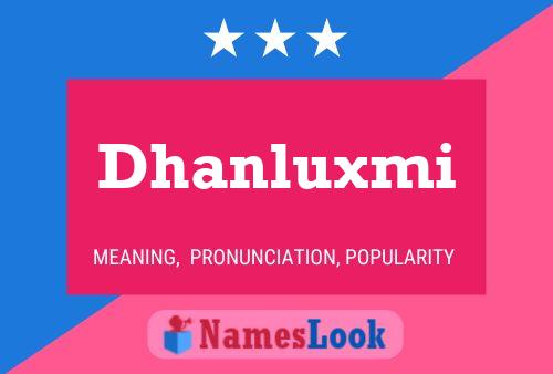 Dhanluxmi Namensposter