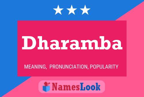 Dharamba Namensposter