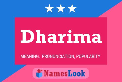 Dharima Namensposter