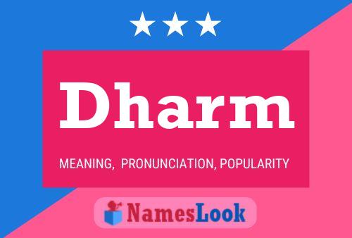 Dharm Namensposter