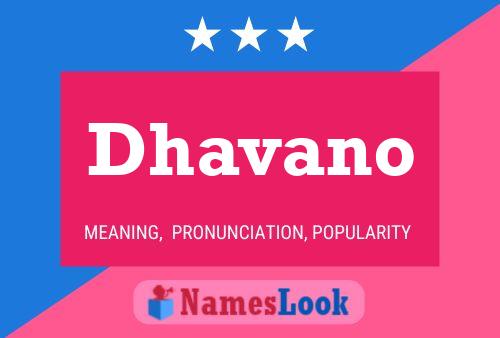 Dhavano Namensposter