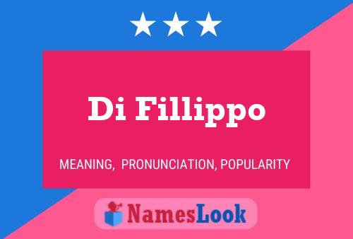 Di Fillippo Namensposter