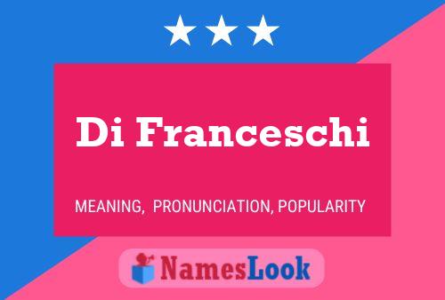 Di Franceschi Namensposter