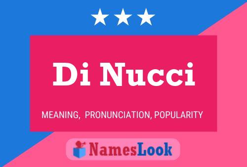 Di Nucci Namensposter