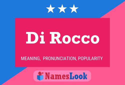 Di Rocco Namensposter