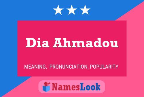 Dia Ahmadou Namensposter