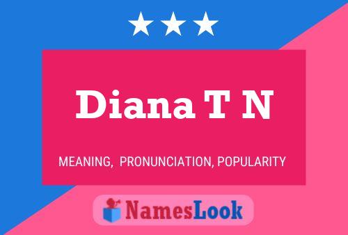 Diana T N Namensposter