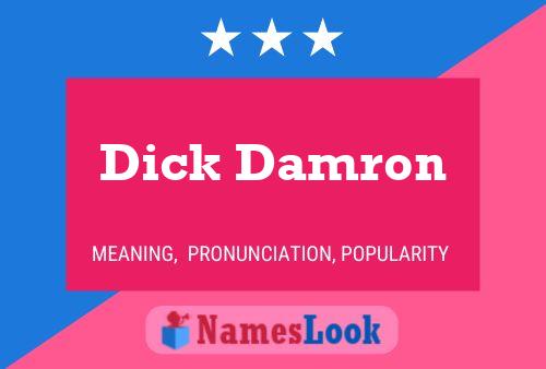 Dick Damron Namensposter