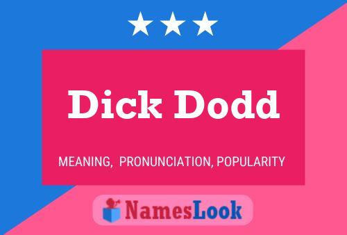 Dick Dodd Namensposter