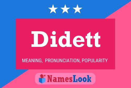 Didett Namensposter