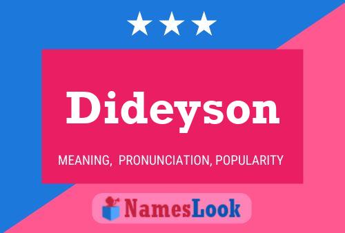 Dideyson Namensposter