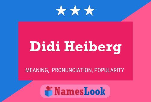 Didi Heiberg Namensposter