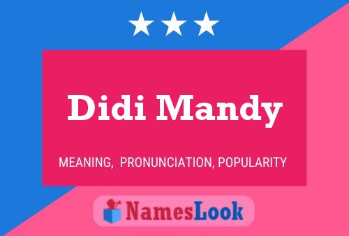 Didi Mandy Namensposter