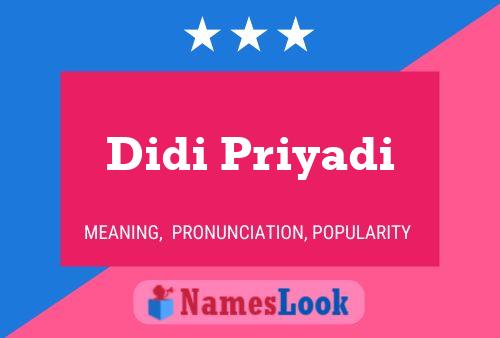 Didi Priyadi Namensposter