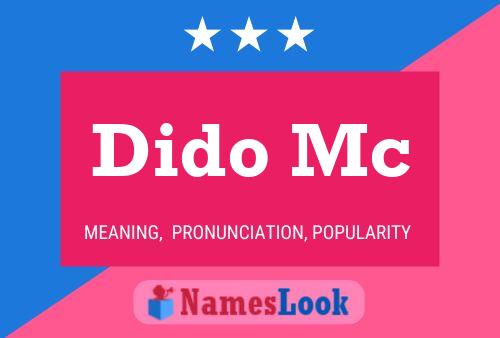 Dido Mc Namensposter