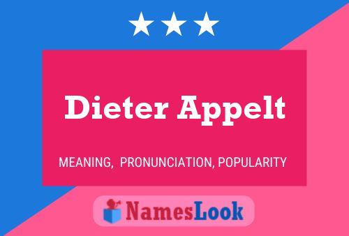 Dieter Appelt Namensposter