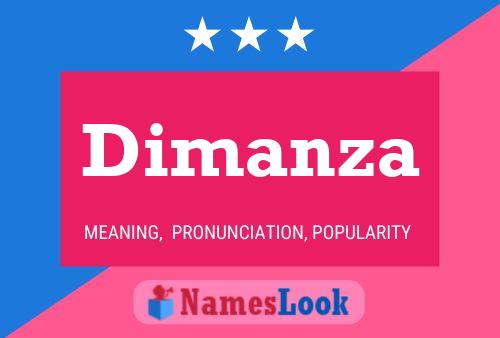 Dimanza Namensposter