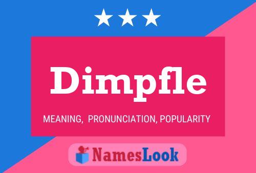 Dimpfle Namensposter