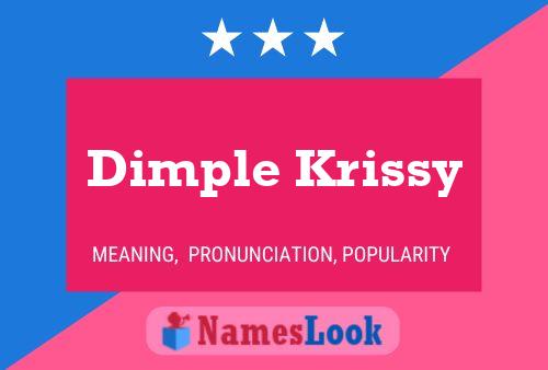 Dimple Krissy Namensposter