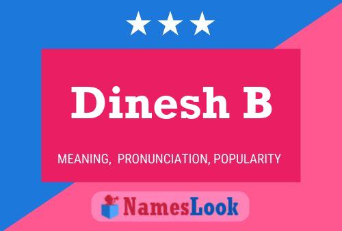 Dinesh B Namensposter