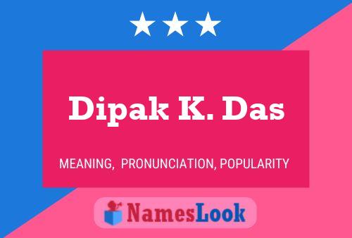 Dipak K. Das Namensposter